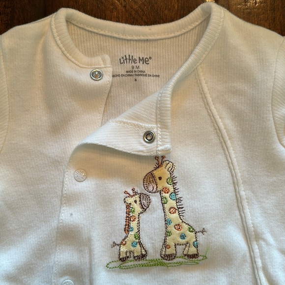 NWT Button Up Footie Pajamas - Picture 2 of 4